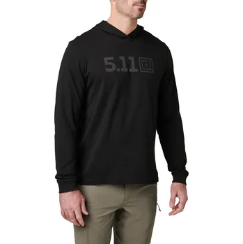 Triko 5.11 Hooded L/S - Black L