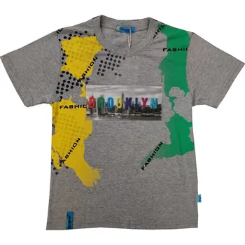 Chlapecké triko Kugo TM0322 - šedá Barva: Šedá, Velikost: 140