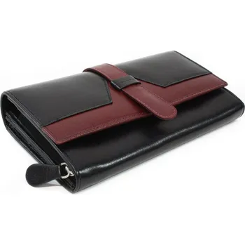 Peněženka Černočervená psaníčková peněženka se zápinkou 511-8102-60/31 + doprava zdarma