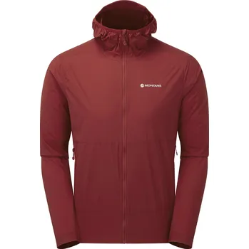 Pánská větrovka Montane pánská větruodolná bunda Featherlite Hoodie Barva: acer red, Velikost: L