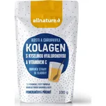 Allnature Kolagen s kyselinou hyaluronovou a vitamínem C pomeranč 100 g