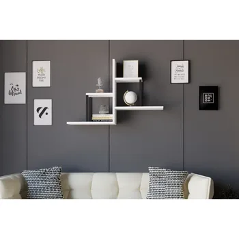 police ASIR Nástěnná police DIANA bílá