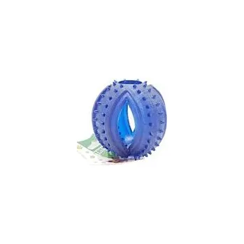 Hračka pro psa Tatrapet hračka pro psa míček dentální 7 cm guma modrá