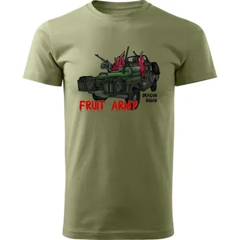 Tričko Dragon squad - Fruit army - olivová