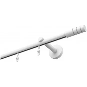 Profilová hliníková garnýž jednoduchá Elegant bílá Techno