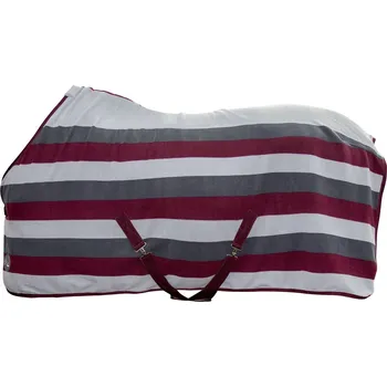 Deka pro koně HKM Deka odpocovací Professional HKM, dark grey/burgundy/stone grey Délka zad: 155 cm