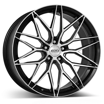 Alu kolo Alu disk DOTZ Suzuka dark 8x18, 5x120, 72.6, ET35 Black/polished