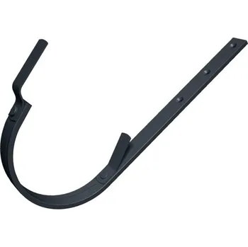 okap PREFA hliníkový hák žlabu rovný Ø 125 mm, Antracit P10 RAL 7016