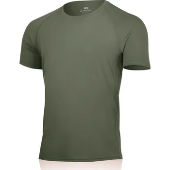 Pánské tričko Lasting pánské merino triko QUIDO zelené - různé velikosti Velikost: S