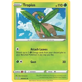 Sběratelská karetní hra Pokémon karta Tropius 005/072