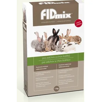 Krmivo pro hlodavce FIDES AGRO FIDMIX Vitamínové krmivo pro králíky 1kg a 10kg Balení: 1Kg