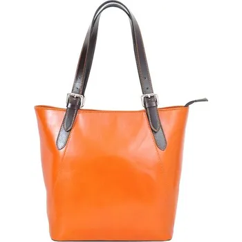 Kabelka Dámská kabelka L Artigiano 8470 velbloudí, tmavě hnědá + doprava zdarma