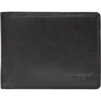 Peněženka Lagen pánská peněženka kožená 02310008 - černá - BLK