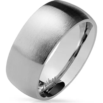 Prsten Šperky4U OPR0028 Ocelový prsten matný, šíře 8 mm - velikost 65 - OPR0028-8-65