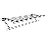 Nimco KEIRA Police na ručníky s hrazdou, 61 cm KE 22063-26