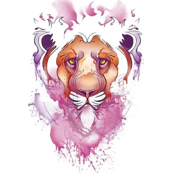 Odstranitelné tetování Lev - vodovkové nalepovací tetování