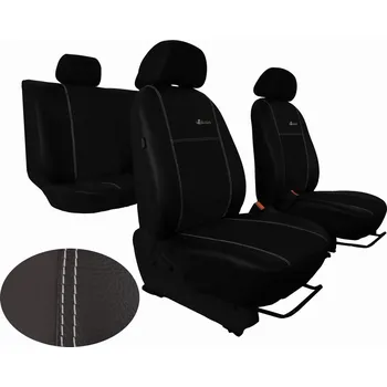 Potah sedadla Autopotahy Škoda Fabia I, kožené EXCLUSIVE černé, nedělené zadní sedadla