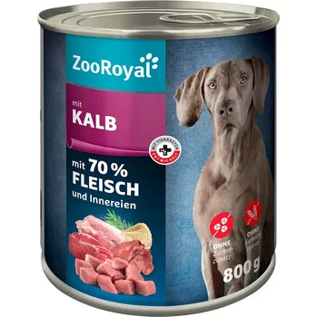 Krmivo pro psa ZooRoyal krmivo pro psy v konzervě s telecím masem 6 × 800 g