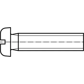 Šroub PROFISTYL DIN 85 šroub s válcovou zaoblenou hlavou a průběžnou drážkou pozink Varianta: DIN 85 šroub válcová hlava zaoblená ZnB M4x12