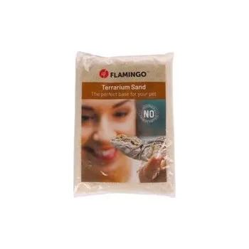 Krmivo pro hlodavce Flamingo terarijní písek hrubý Caviar White 4 kg barva sloní kost
