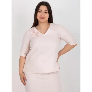 Dámská halenka Dámská halenka ze soupravy plus size TYNA světle růžová