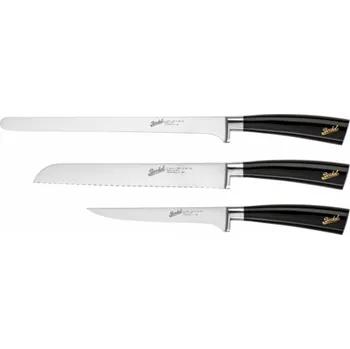 Kuchyňský nůž Berkel Elegance Glossy Black Ham-Set 3-dílná.