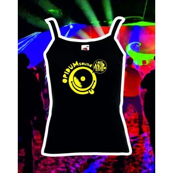 TEKNOSHOP Opidum Sound Love Techno Forever tekno tílko s potiskem dámské L černé