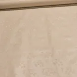 Ubrus PVC s textilním podkladem 5656003, béžový damaškový vzor listů, š.140cm (metráž)