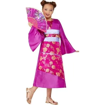 Karnevalový kostým Smiffys Kostým dětský Gejša růžová vel. L