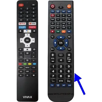 Dálkový ovladač Vivax 32LE20K náhradní dálkový ovladač