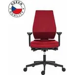 Powerton Kancelářské ergonomické křeslo Sima, Červené,rychlé dodání