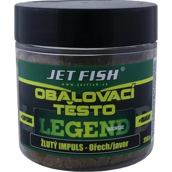 Návnadová pasta a těsto Jet Fish Těsto obalovací Legend Žlutý impuls + Ořech/Javor 250g