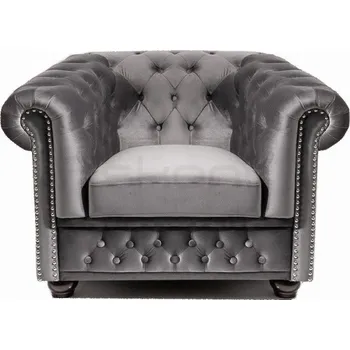 Křeslo Askont R Křeslo Chesterfield Oxford 1M Light gray