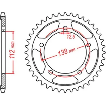 Řetězová sada pro motocykl MTX PARTS rozeta 4350 44 HONDA VT 600C SHAdoW 90-07 (JTR1332.44) (řetěz 525) (MTX PARTS rozeta 4350 44 HONDA VT 600C SHAdoW 90-07 (JTR1332.44) (řetěz 525))