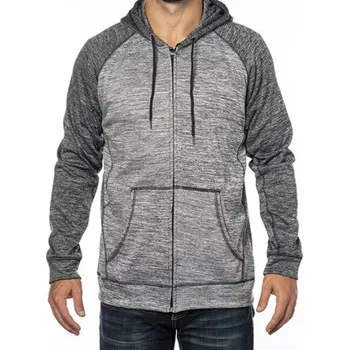 Pánská mikina Burnside Pánská mikina s kapucí BU8660 Heather Grey-Heather Charcoal 3XL