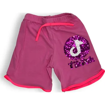 Dívčí kraťasy Tik Tok Dívčí růžové kraťasy Tiktok 01 Barva: Růžová, Velikost: 128