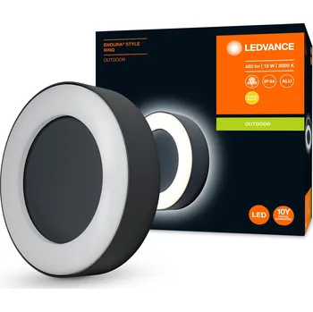 Venkovní osvětlení LEDVANCE Venkovní LED nástěnné / stropní osvětlení ENDURA STYLE RING, 13W, teplá bílá, IP44, šedé