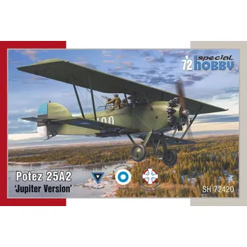 Plastikový model Special hobby 1/72 Potez 25A2 'Jupiter Version' (3x camo)