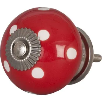 Věšák Clayre & Eef, Holandsko Clayre & Eef - Nábytková úchytka PUNTO BIANCO - 4 cm