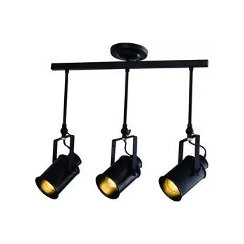 GTV Závěsné svítidlo DEMIR 3, 4014, AC 220–240 V, 50/60 Hz, 3*E27, IP20, trojité, černé