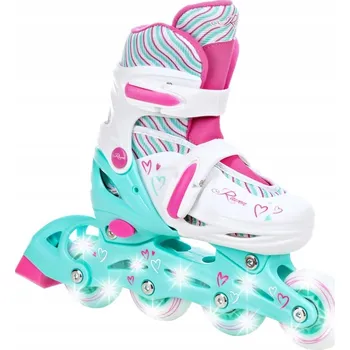 Kolečkové brusle Dětské kolečkové inline brusle Raven Loret svítící kola LED Velikost bruslí: EU 30-33
