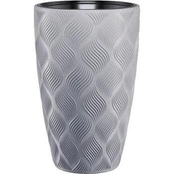 Květináč Květináč FLOW SLIM s vkladem ŠEDÁ 40 x 58 cm