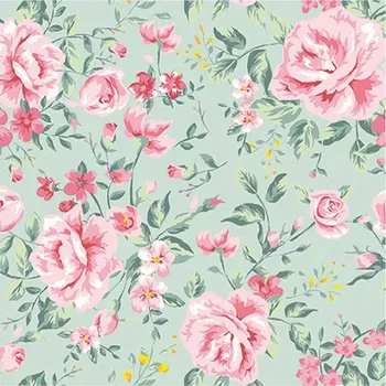 Papírový ubrousek UBR32, Ubrousek, 16x16 cm, KVĚTINY NA ZELENÉM, 1 kus