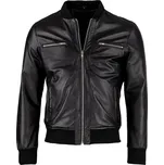 Pánská Kožená Bunda Enzo Fiorenzi Brixton Černá Velikost: 4XL