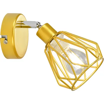 Lampička Nástěnná lampa, zlatá/kov, OKIRA TYP 2