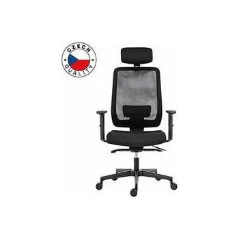 Powerton Kancelářské ergonomické křeslo Lucie, Černé,rychlé dodání