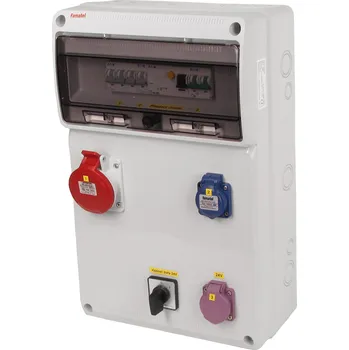 modulární přístroj a rozvaděč v955-6kA - ZSFT11100000.1 /3952 Zásuvková skříň IP44 jištěná s chráničem 40/4/003