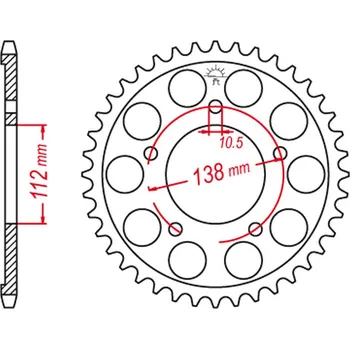 Řetězová sada pro motocykl GROSSKOPF rozeta 4448 48 YAMAHA YZF-R6 99-02 konverze na řetěz 530 (JTR1871.48) (GROSSKOPF rozeta 4448 48 YAMAHA YZF-R6 99-02 konverze na řetěz 530 (JTR1871.48))