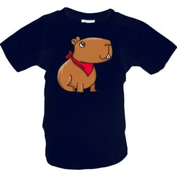 Pánské tričko T-shock Tričko s potiskem Roztomilá kapybara dětské
