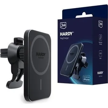 Pouzdro na mobilní telefon 3mk držák do auta HARDY MagCharger, 15W bezdrátové nabíjení, MagSafe 5903108497398